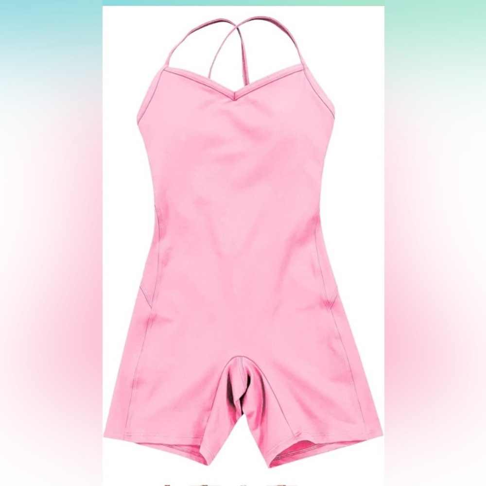 Pink Strappy Jumpsuit - Picture 3 of 3